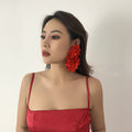 Exaggerated Big Flower Earrings