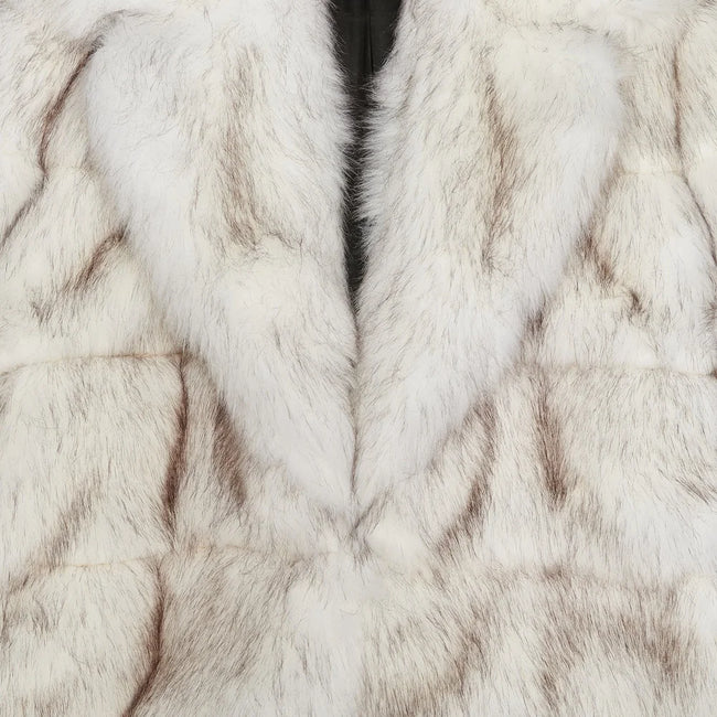 Faux Fox Fur Coat
