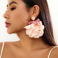 Sweet Romantic Colorful Big Flower Earrings