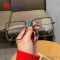Myopia Hyperopia Women Sunglasses Vintage clear lens glasses ladies luxury rhinestone eyeglasses men optical Shades - Shoe Candy Shop