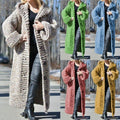 New 2021 Winter Clothes Women Cardigan Sweater Women's New Hooded Cardigan Loose Knit Long Coat Female Large Size S-5XL WM02 - Shoe Candy Shop