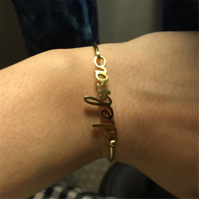 Customized Nameplate Name Bracelet - Shoe Candy Shop