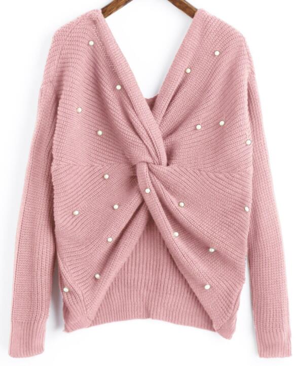 Knotted Pullover Sweater - Shoe Candy Shop