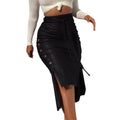 PU Leather Pencil Skirt - Shoe Candy Shop