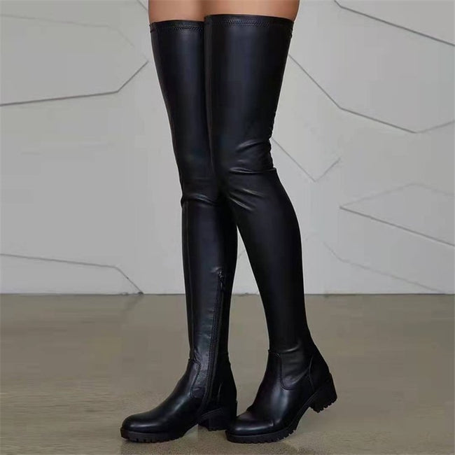 Platform Thigh Boots - Shoe Candy Shop