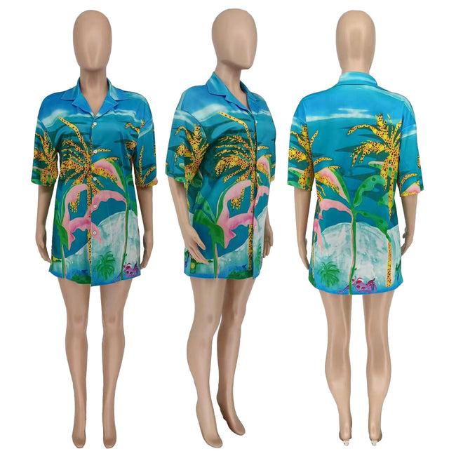 Casual Loose Beach Holidays Shirt - Shoe Candy Shop