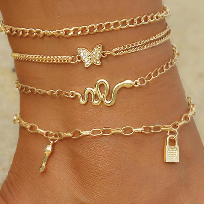 Ankle Bracelet Set