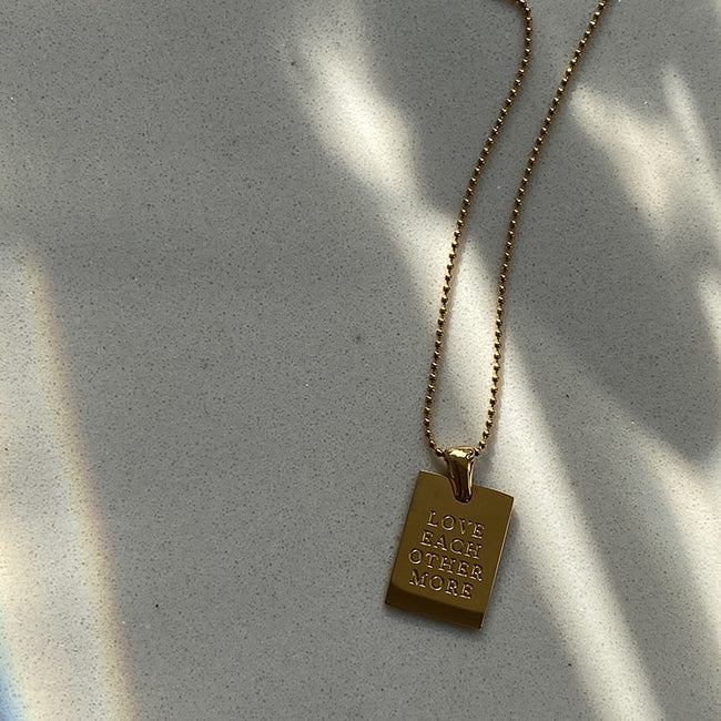 Message Pendant Necklace - Shoe Candy Shop
