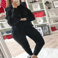 LW Plus Size Dropped Shoulder Knit Pants Set Women's Long Sleeve Knitted Casual Two-piece Sweater Long Sleeve Top Thick Sweaters - Shoe Candy Shop