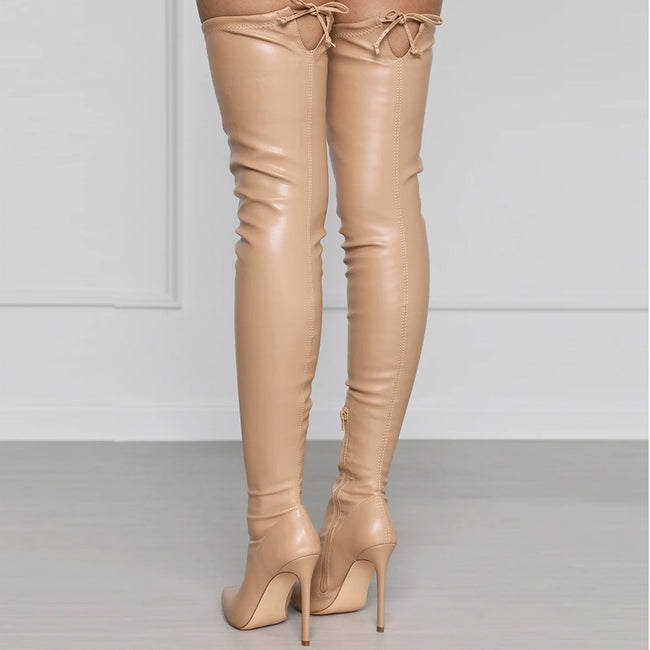 Thigh High Stiletto Boots - Shoe Candy Shop
