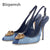 Blue Denim Gladiator Slingback High Heels