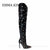 Women Rhinestone Thigh High Boots