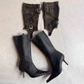 Vintage Pointed Belt Buckle Boots