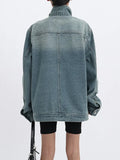 Women's Single Breasted Denim Coat