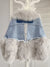 Large Fur Collar Jean Coat