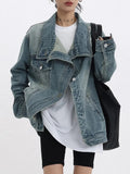 Women's Single Breasted Denim Coat