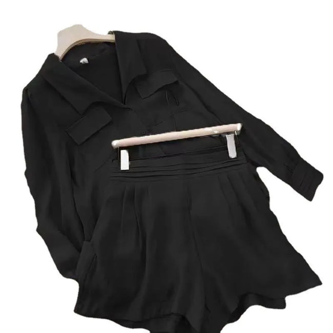 Casual Style Long Sleeve / Short Set