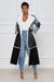 Women's Plus Size Patchwork Coat