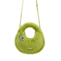 LA FESTIN Plush Small Round Messenger Bag