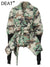 Women’s Camouflage Knitted Sleeve Parka Jacket