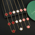 Five-leaf Flower Jewelry Set