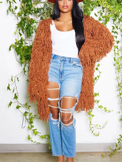 Tassel Cardigan Sweater