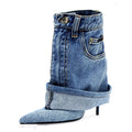 New Women’s Denim Ankle Boots