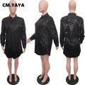 Fashion Sequined Long Sleeve Shirt