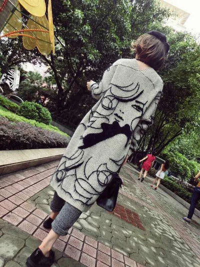 Female Femme Cardigan Sweater