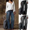 Straight Wide Leg Jeans