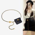 Women Metal Belt Chain Mini Bag