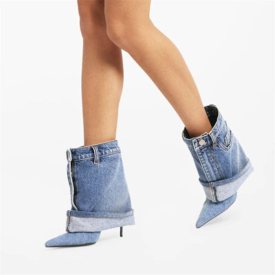 New Women’s Denim Ankle Boots