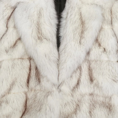 Faux Fox Fur Coat