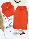 Crop Skirt Set