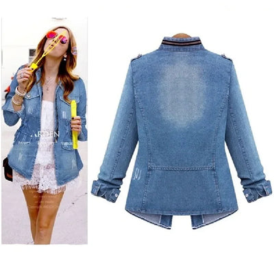 Women Denim Skinny Jacket