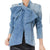 Women Retro Denim Blouse With Bow