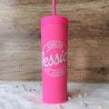 Let's Go Party Tumbler with Straw (Can Be Personalized)