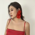 Exaggerated Big Flower Earrings