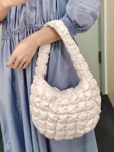 Quilted Cloud Messenger Bag