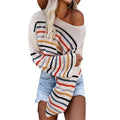 Colorful striped sweater - Shoe Candy Shop