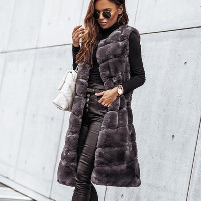 Fur Vest Jacket - Shoe Candy Shop