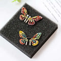 Colorful crystal butterfly earrings - Shoe Candy Shop