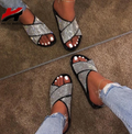 Diamond sandals slippers - Shoe Candy Shop