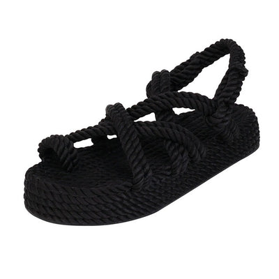 Bohemian Rope Sandals - Shoe Candy Shop