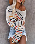 Colorful striped sweater - Shoe Candy Shop