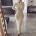 Knitted Long Sleeve Dress - Shoe Candy Shop