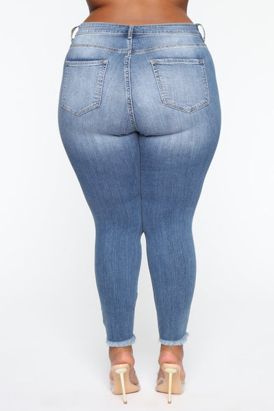 Stretch Ripped Women Plus Size Jeans Plus Size Jeans - Shoe Candy Shop