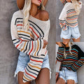 Colorful striped sweater - Shoe Candy Shop