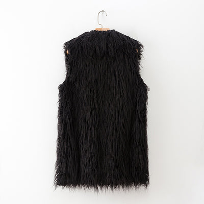 Faux Fur Vest - Shoe Candy Shop