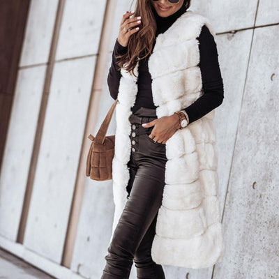 Fur Vest Jacket - Shoe Candy Shop